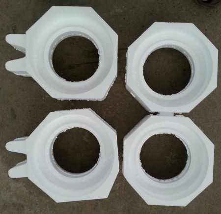 Thermocol molds for fans
